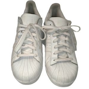 Adidas Men's White Superstar Sneakers
